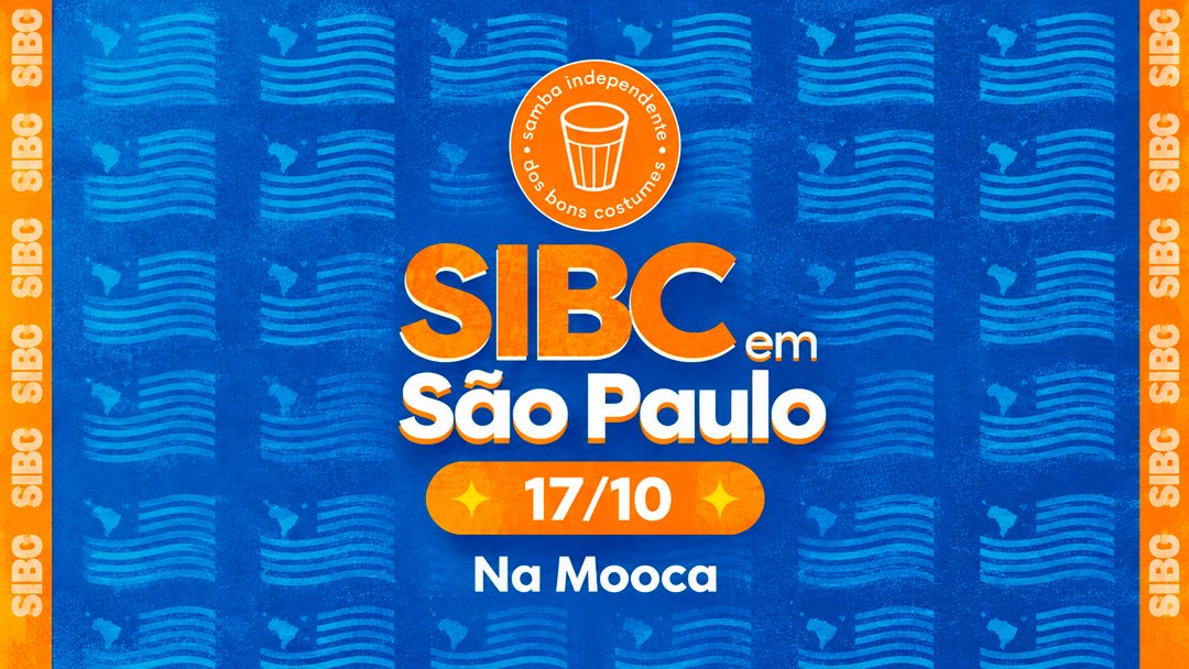 Cartaz SIBC em São Paulo na Mooca