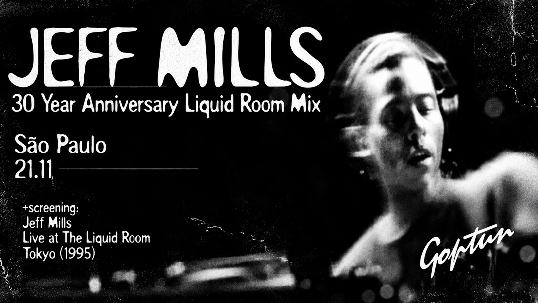 Pôster Gritty de Jeff Mills em São Paulo