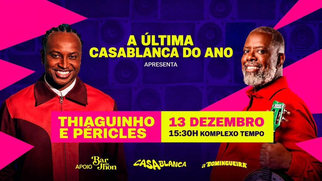 Cartaz Thiaguinho e Péricles